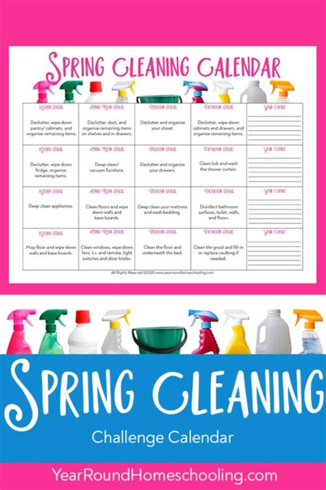 Spring Clean Challenge [Deep Clean Your Entire House in 7 Days!].